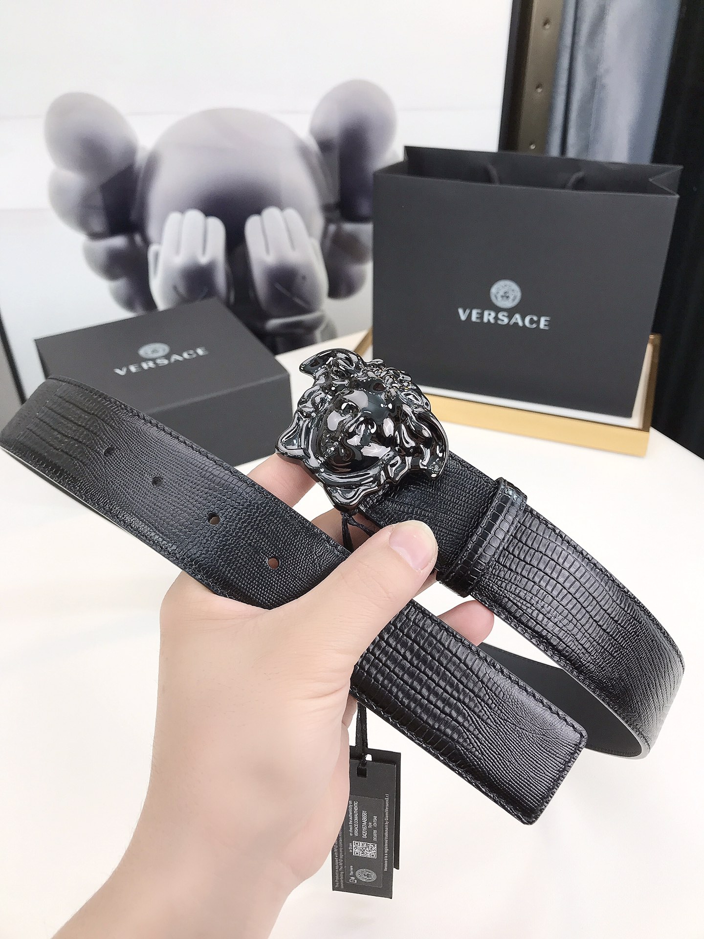 Versace La Medusa leather belt（DCU4140DVTP1）