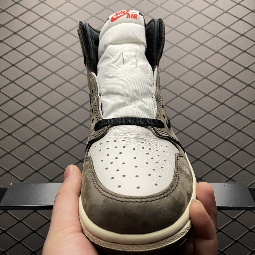 Travis Scott × Nike Air Jordan 1 Retro High OG TS SP "Sail/Dark Mocha"(CD4487-100)