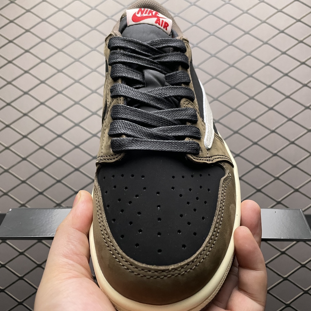 Travis Scott × Nike Air Jordan 1 Low OG SP-T "Black/Dark Mocha"(CQ4277-001)