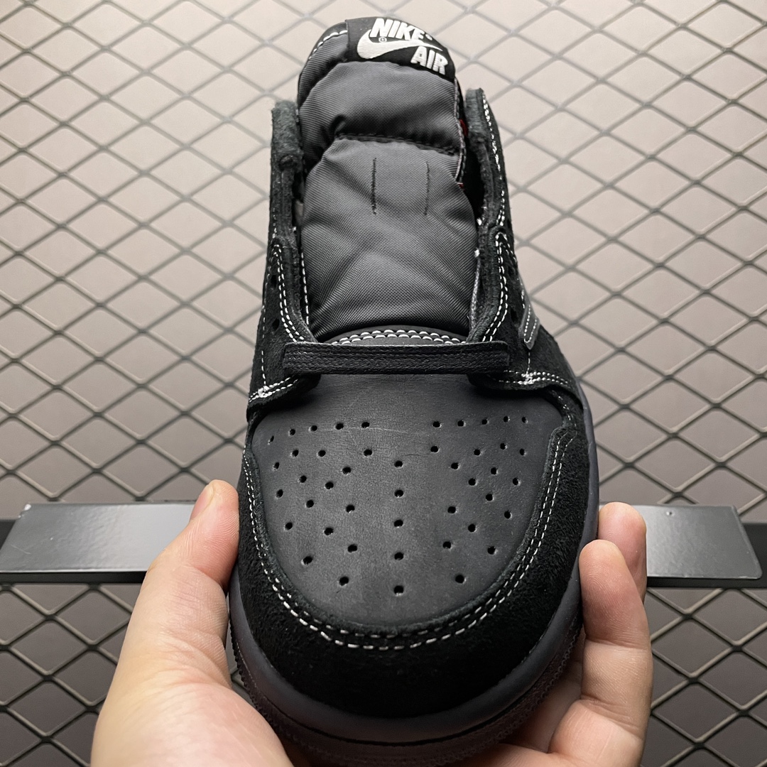 Travis Scott × Nike Air Jordan 1 Low OG SP "Black Phantom"(DM7866-001)