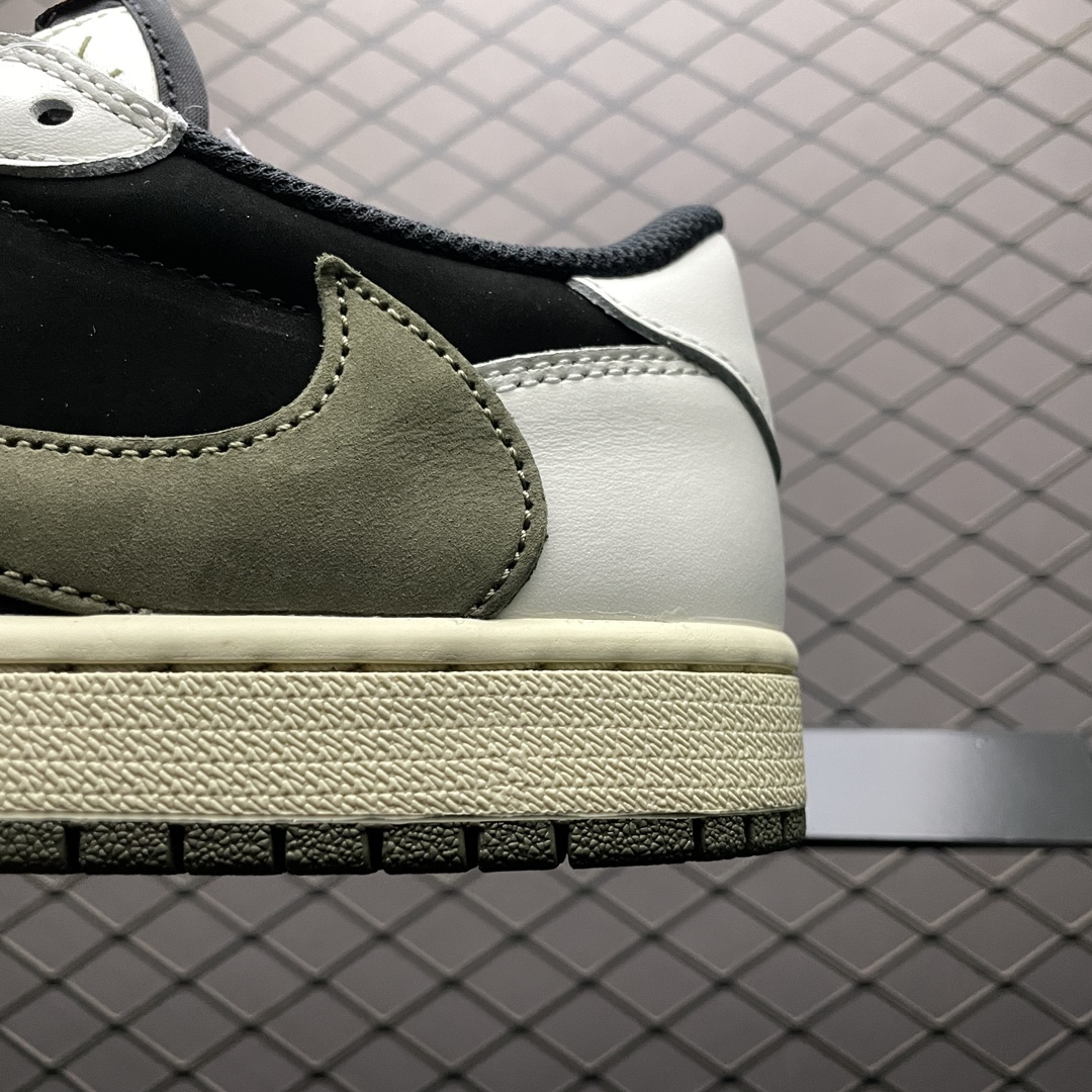 Travis Scott × Nike WMNS Air Jordan 1 Low OG "Medium Olive" (DZ4137-106)
