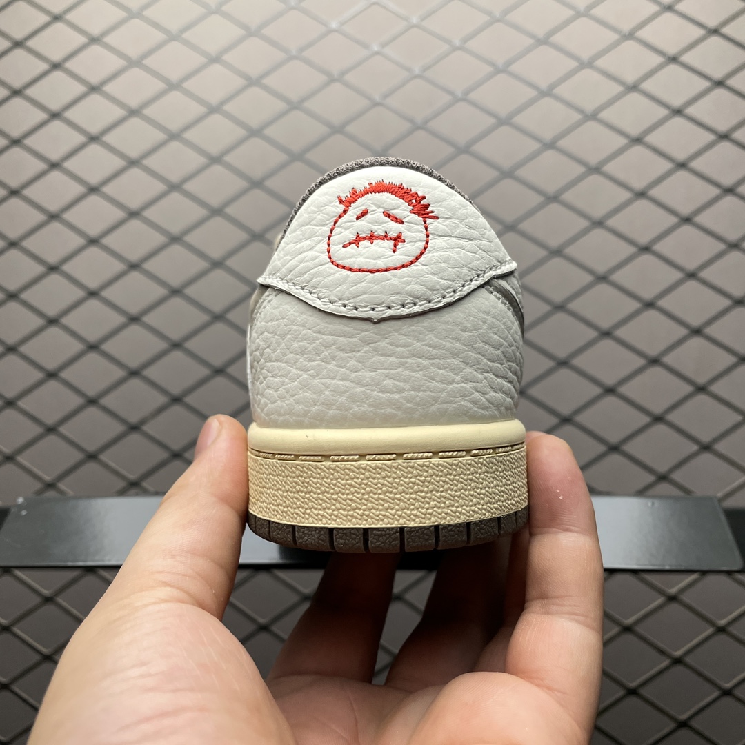 Travis Scott x Nike PS Air Jordan 1 Low "Reverse Mocha/Sail and Ridgerock"(Kids)  (DO5442-162)