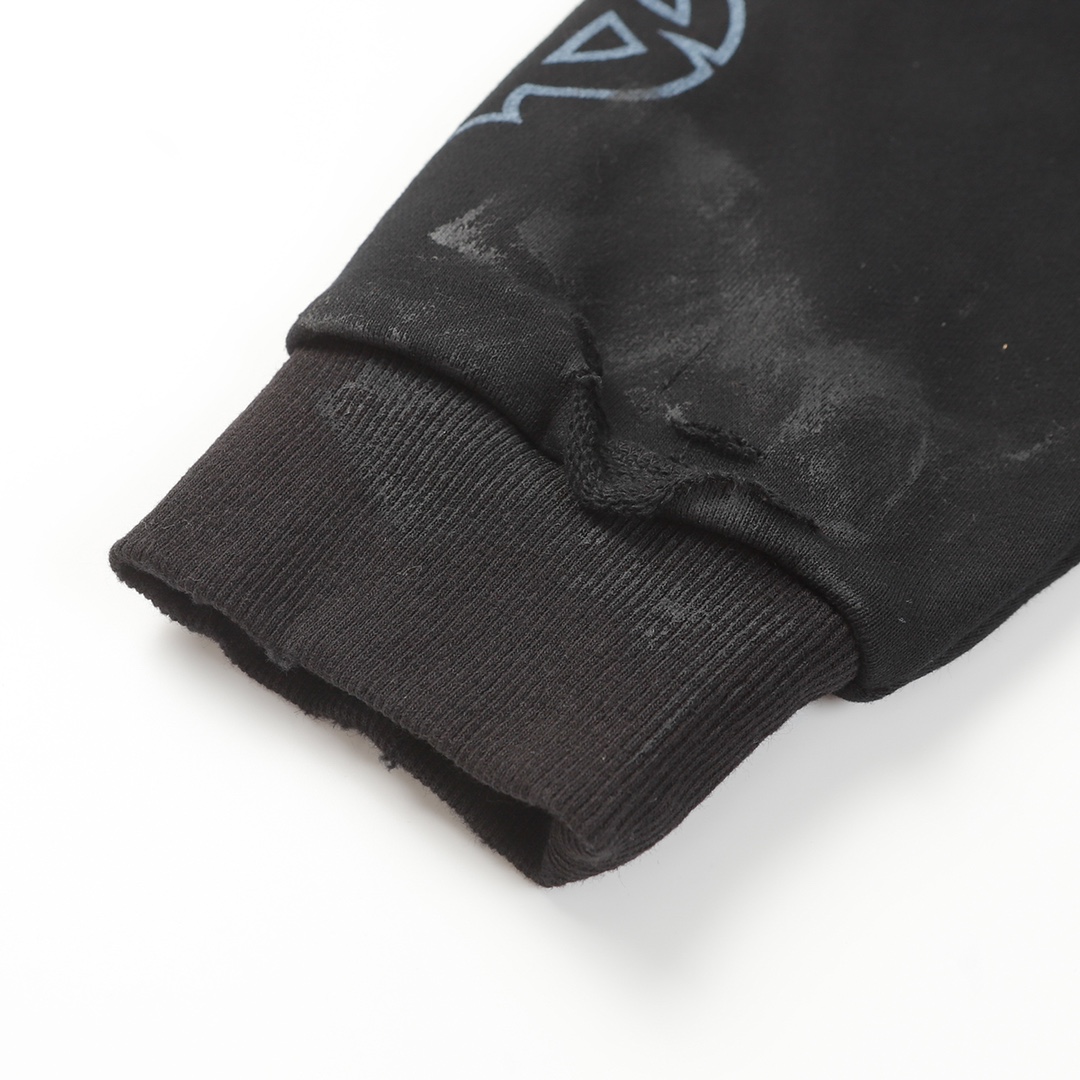 Balenciaga Eiffel Tower Paris Night Distressed Zipper Hoodie(744444TOVE51055）