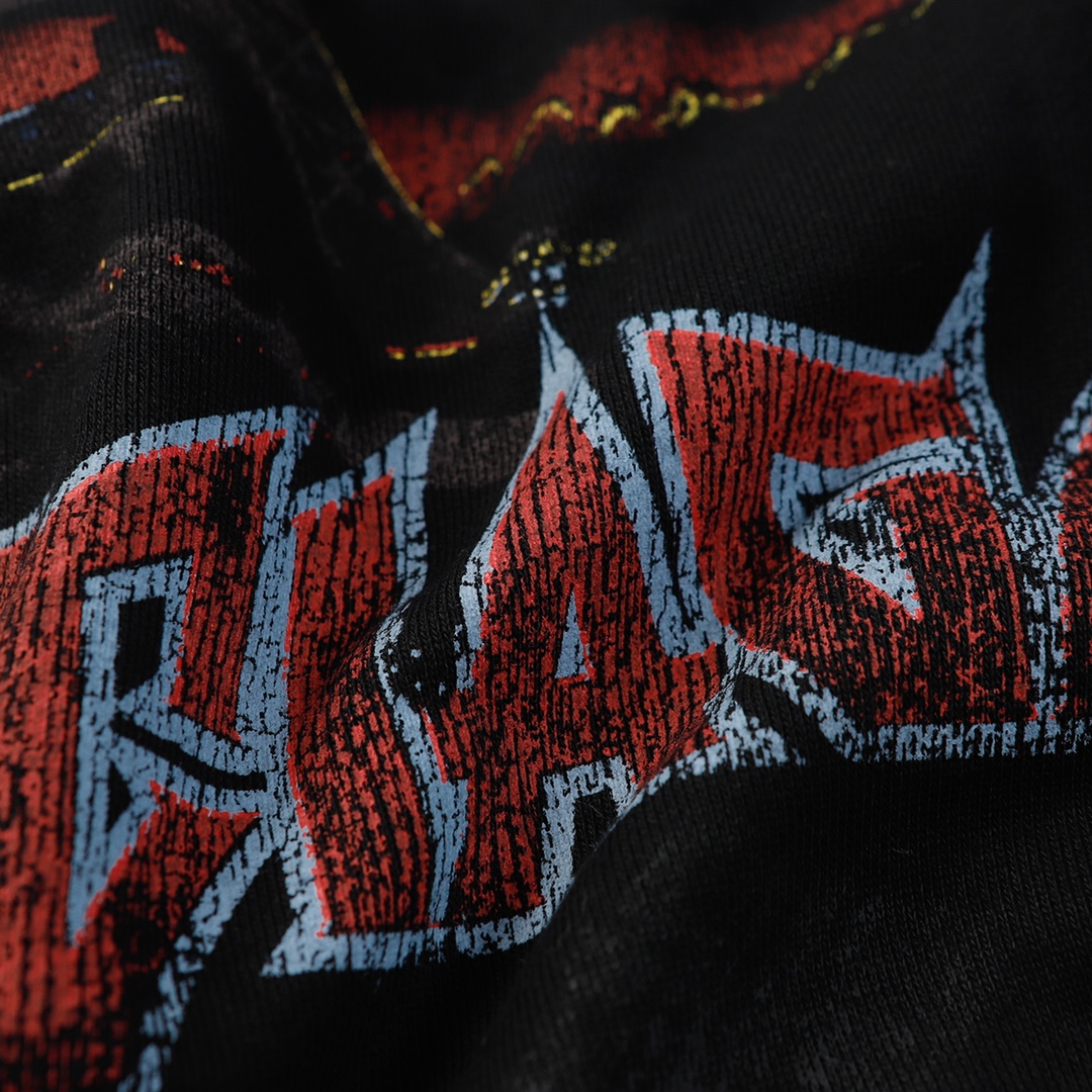 Balenciaga Eiffel Tower Paris Night Distressed Zipper Hoodie(744444TOVE51055）