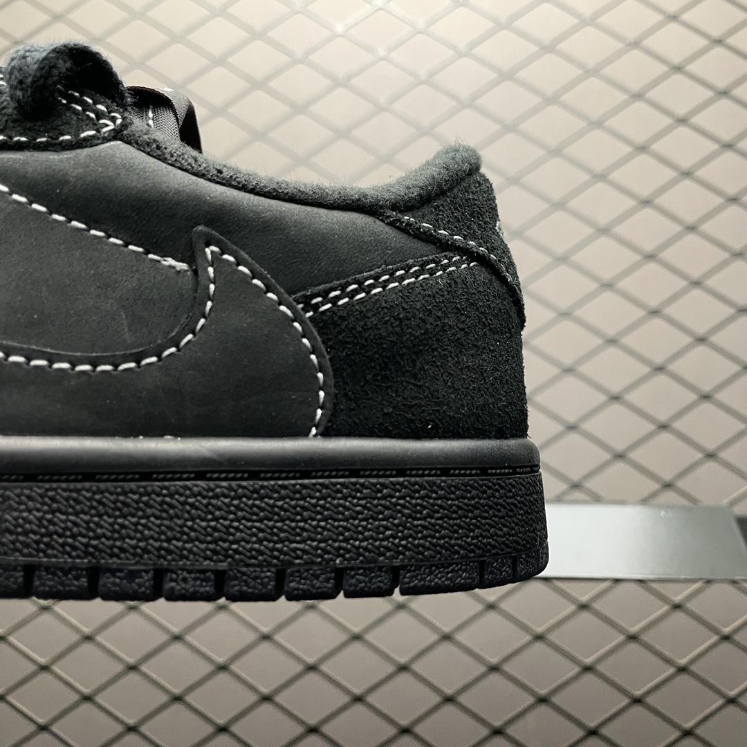 Travis Scott × Nike Air Jordan 1 Low OG SP-T "Black/Dark Mocha" (Kids)  (DO5442-001)