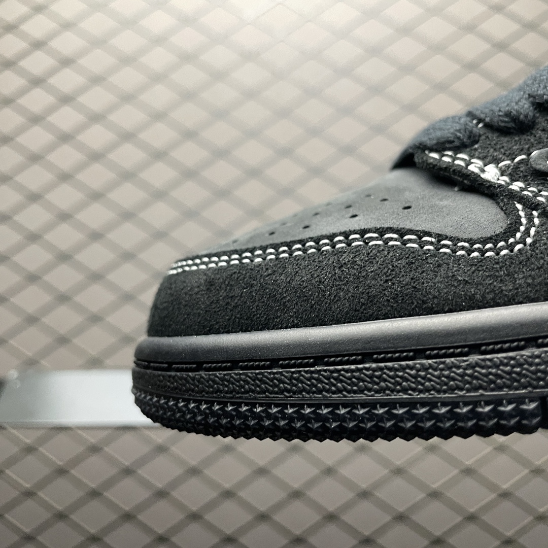 Travis Scott × Nike Air Jordan 1 Low OG SP-T "Black/Dark Mocha" (Kids)  (DO5442-001)