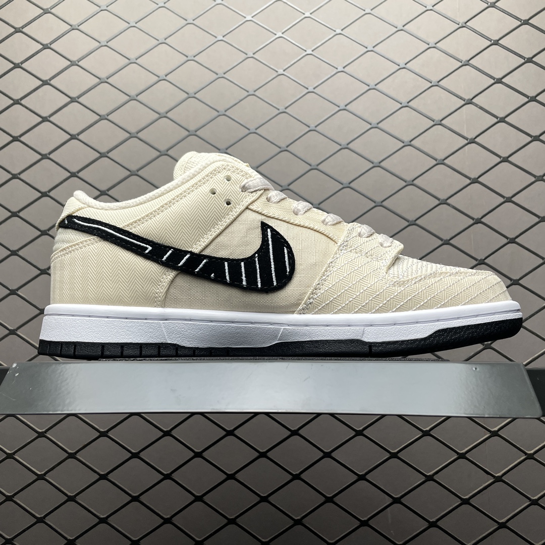 Albino & Preto × Nike SB Dunk Low Pro QS "Pearl White"（FD2627-200）