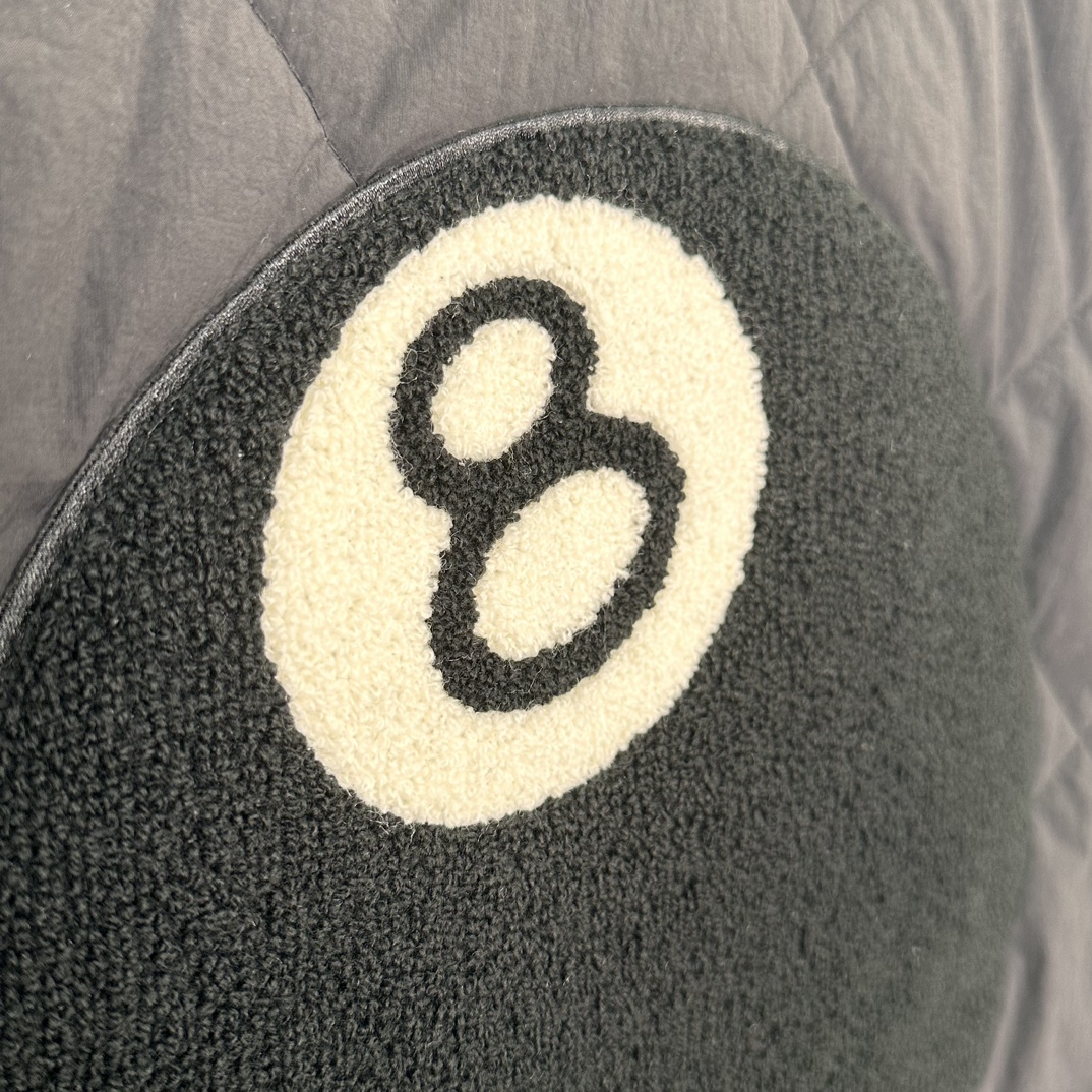 Stussy 8 Ball Quilted Liner Jacket Brown（115740-1）