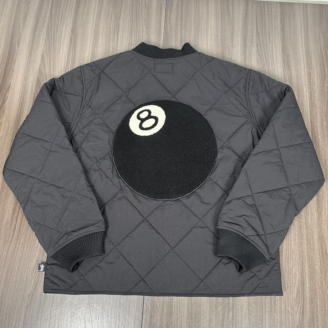 Stussy 8 Ball Quilted Liner Jacket Brown（115740-1）