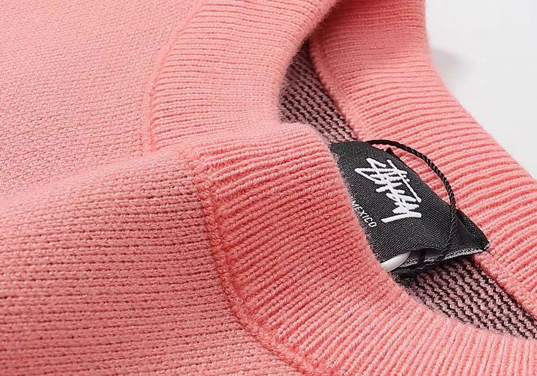 Stussy FW22 Logo graphic print knitted sweater（117152-2）
