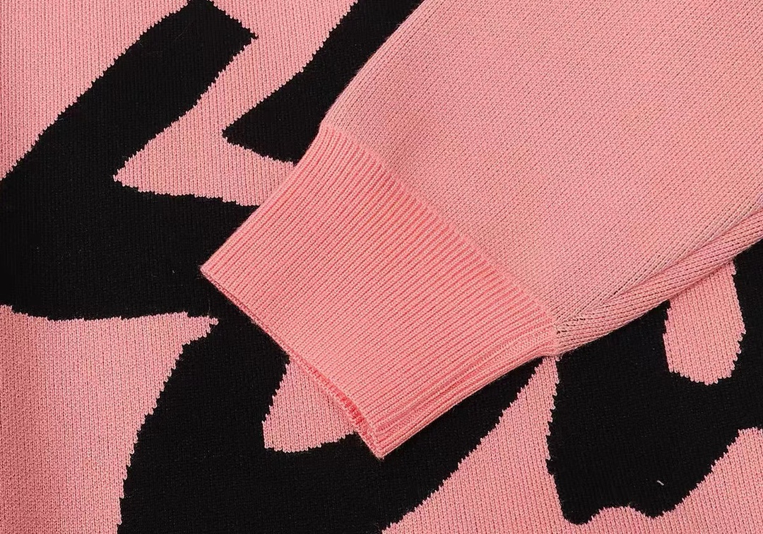 Stussy FW22 Logo graphic print knitted sweater（117152-2）