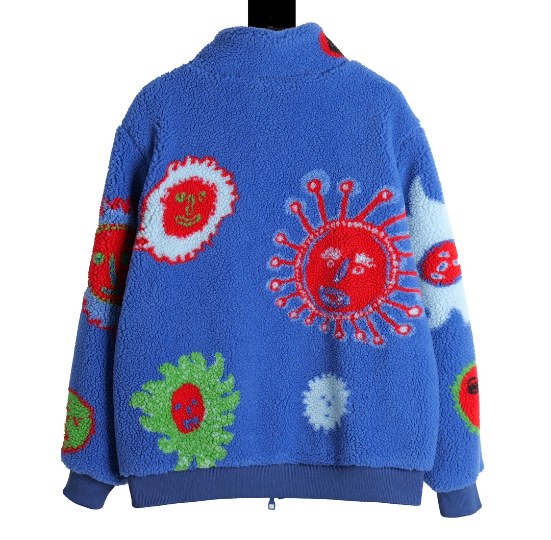 Louis Vuitton x Yayoi Kusama Faces Zipped Fleece Blouson My Eternal Soul "Multicolor"（1AB6X0）