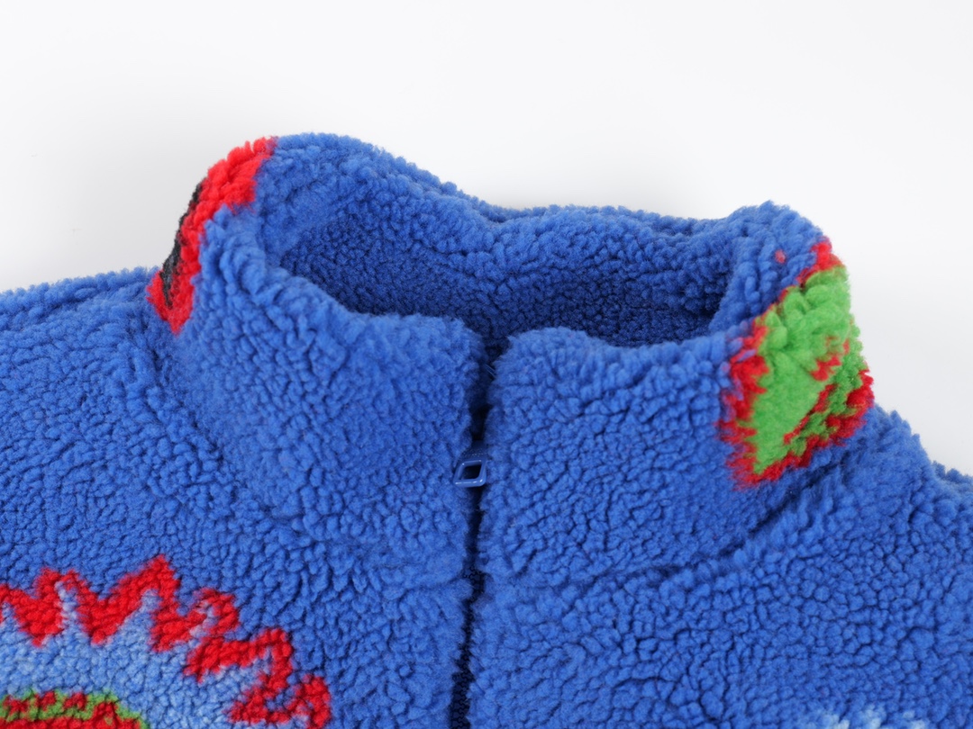 Louis Vuitton x Yayoi Kusama Faces Zipped Fleece Blouson My Eternal Soul "Multicolor"（1AB6X0）