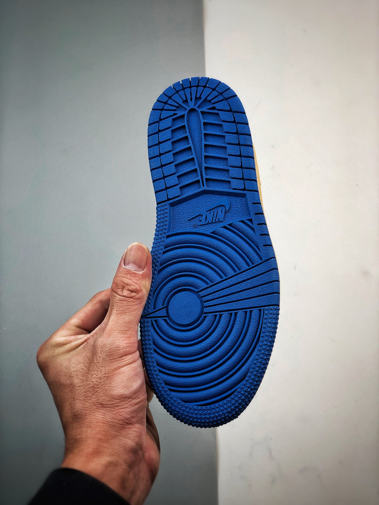 Travis Scott × Fragment × Nike Air Jordan 1 Low OG SP "Military Blue" (Kids)  (DM7866-142)