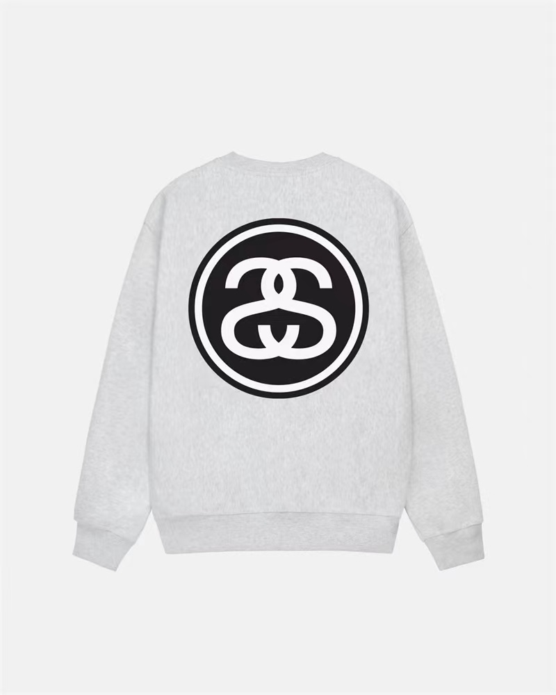 STUSSY SS LINK CREW ASH HEATHER（1914970）
