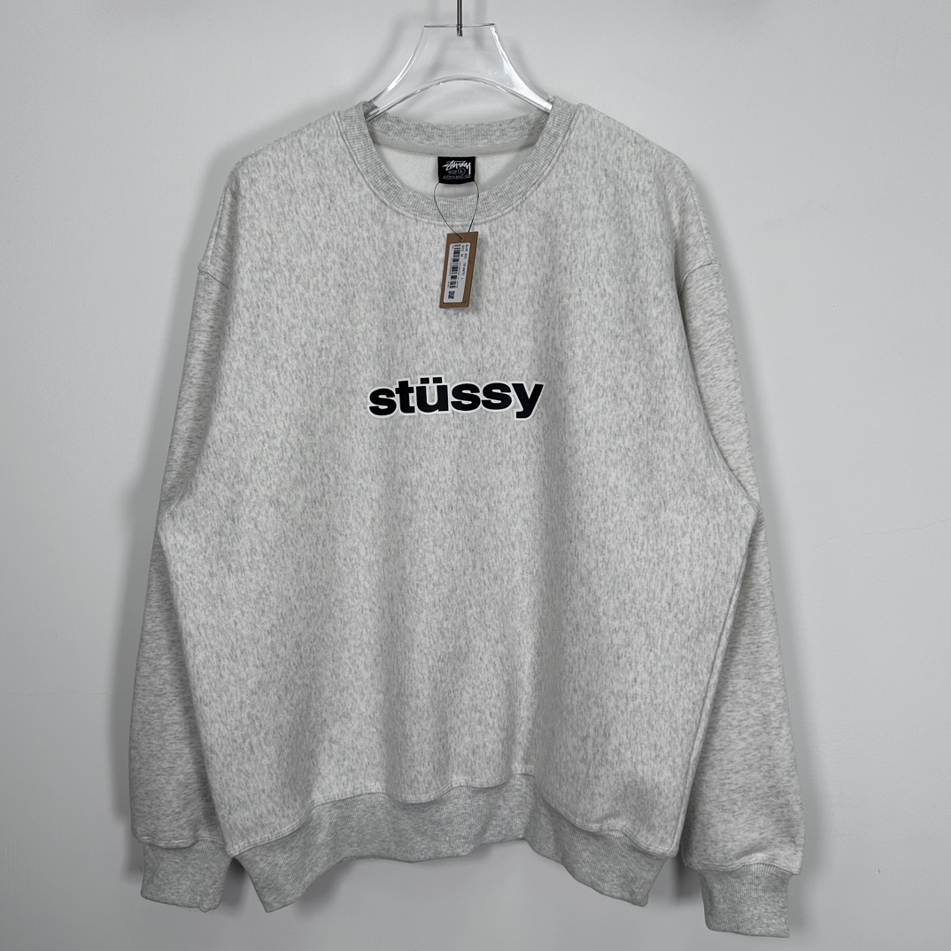 STUSSY SS LINK CREW ASH HEATHER（1914970）
