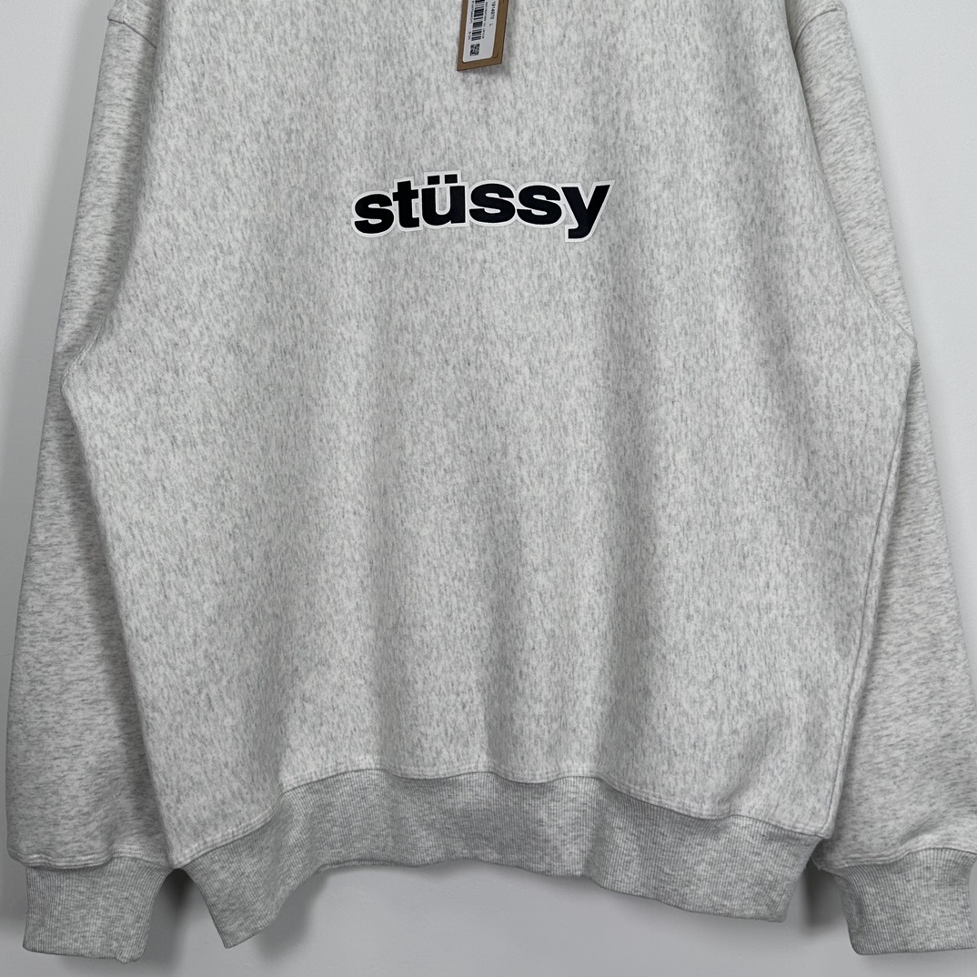 STUSSY SS LINK CREW ASH HEATHER（1914970）