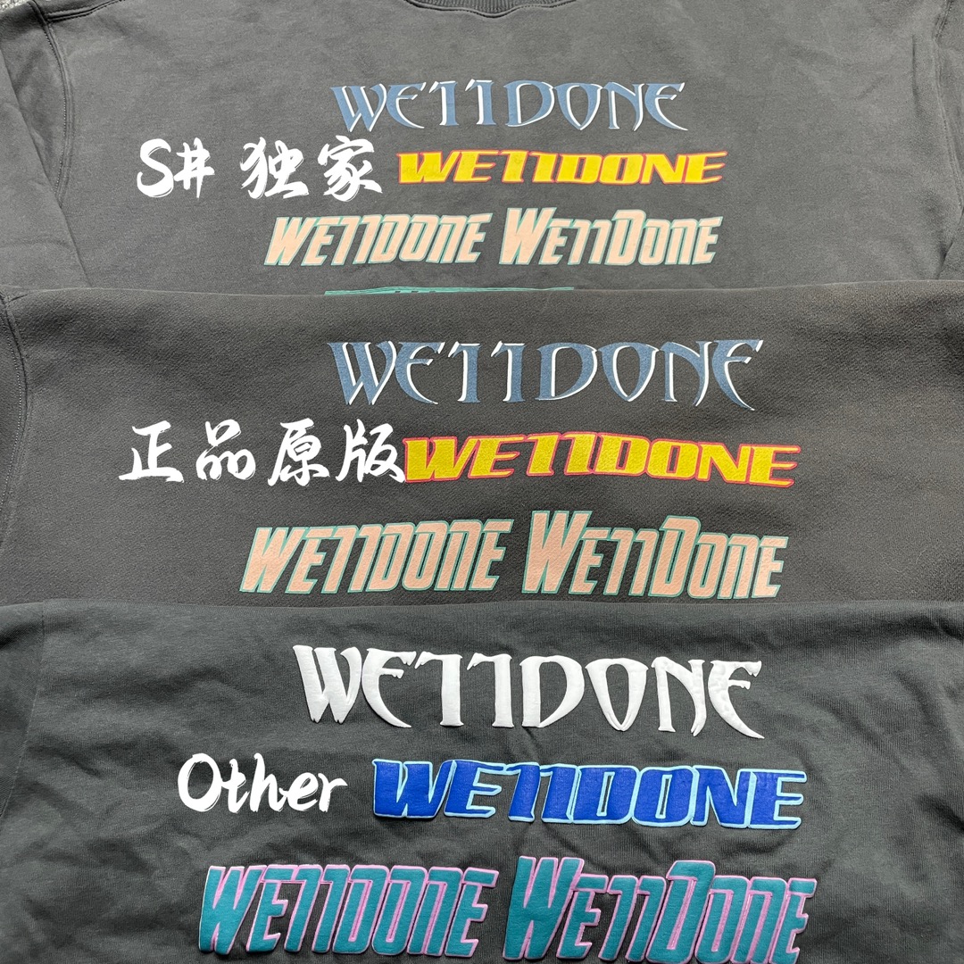 We11done Front Logo Sweatshirt 'Charcoal' （WD-TP5-19-114-U-CH）