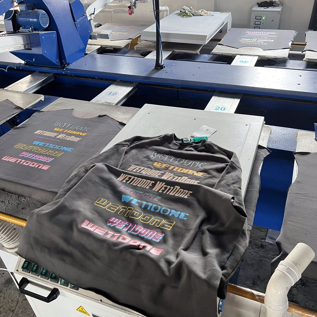 We11done Front Logo Sweatshirt 'Charcoal' （WD-TP5-19-114-U-CH）