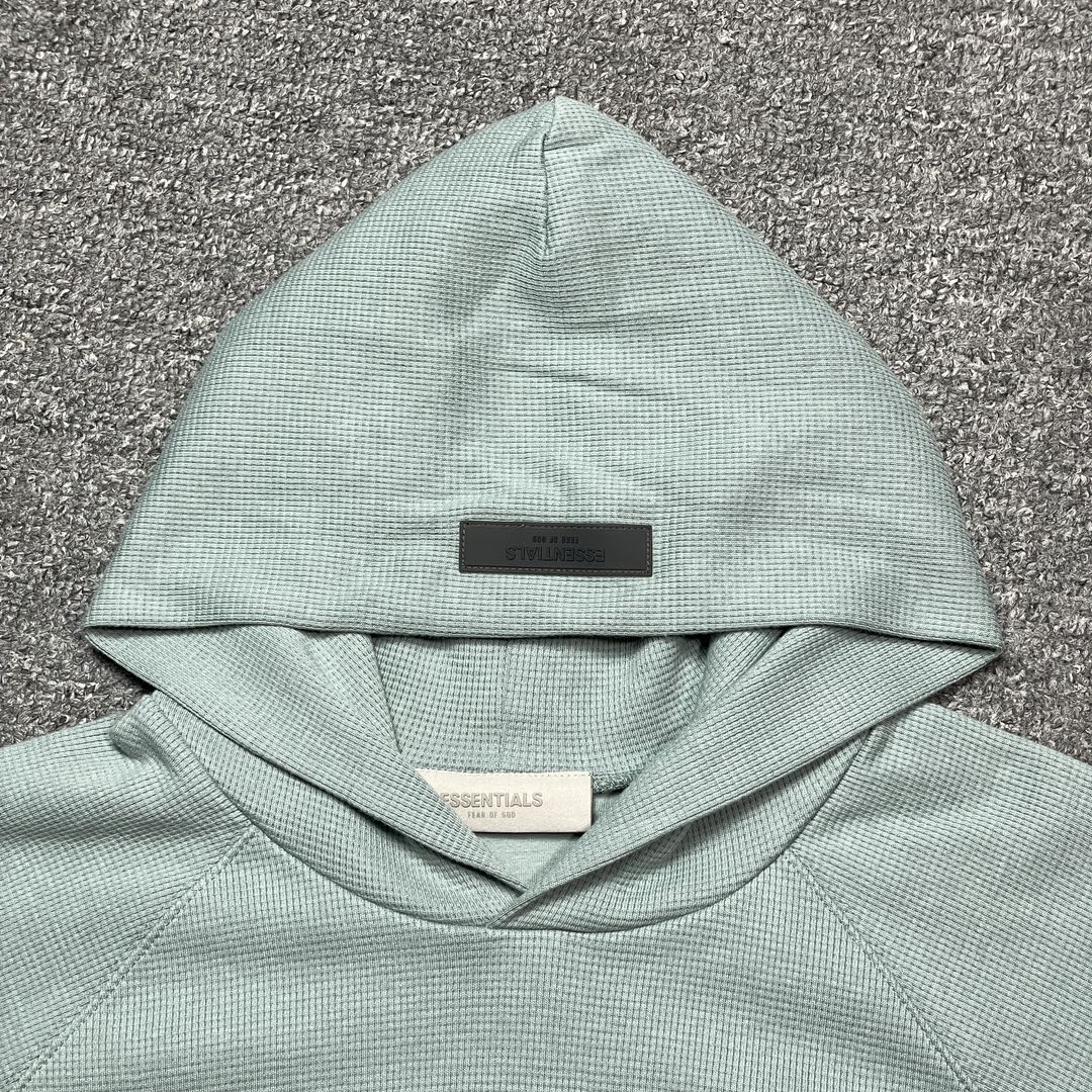 Fear of God Essentials SS23 Waffle Raglan Hoodie 'Sycamore' （FOG-SS23-034）