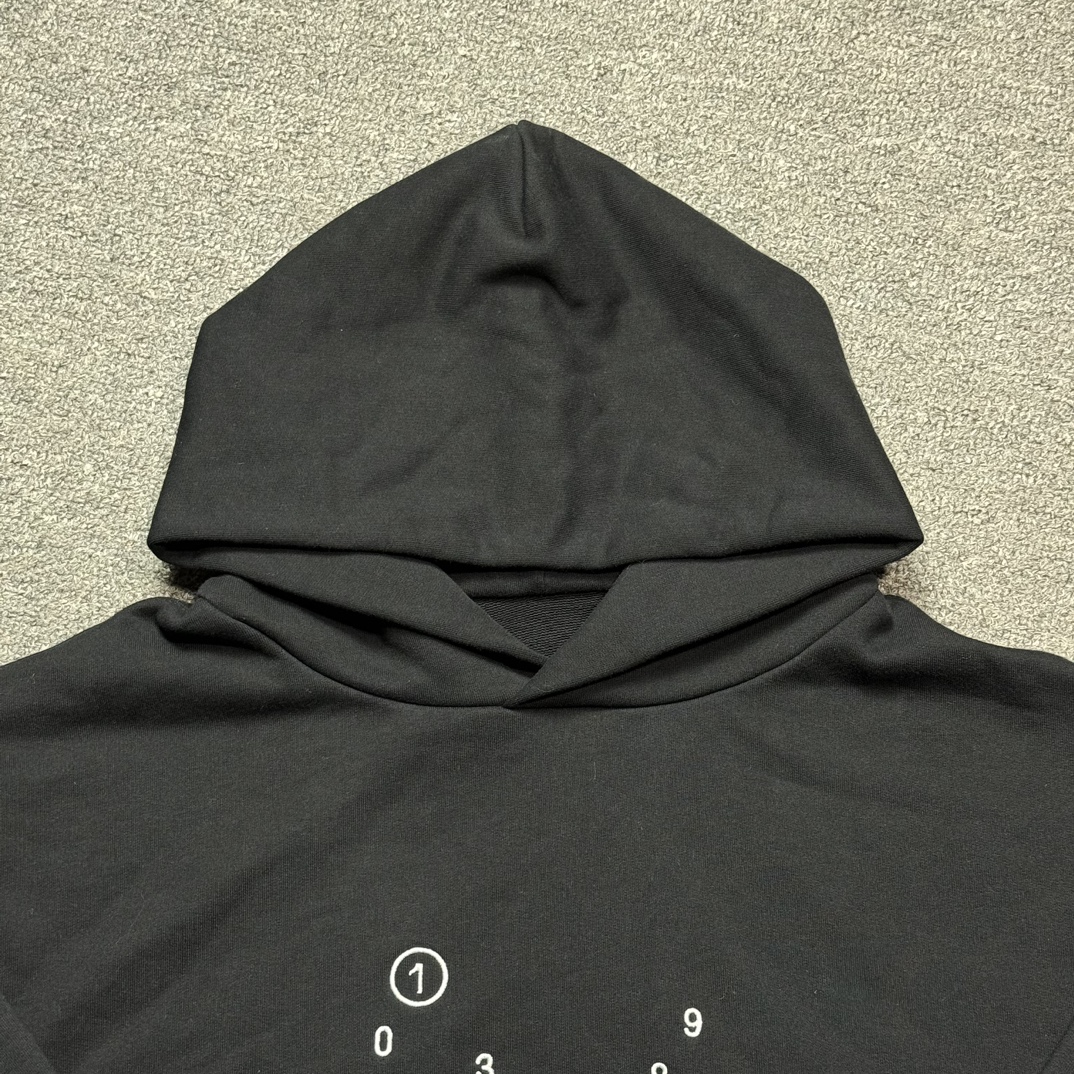 Maison Margiela Logo Hooded Sweat Shirt "Black"(S25505S50GU0202900）