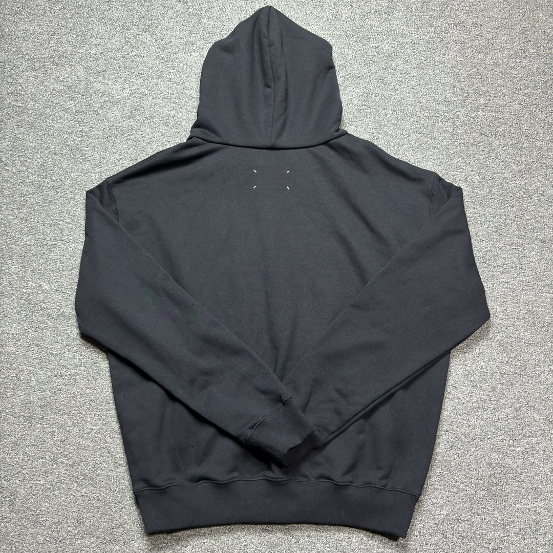 Maison Margiela Logo Hooded Sweat Shirt "Black"(S25505S50GU0202900）