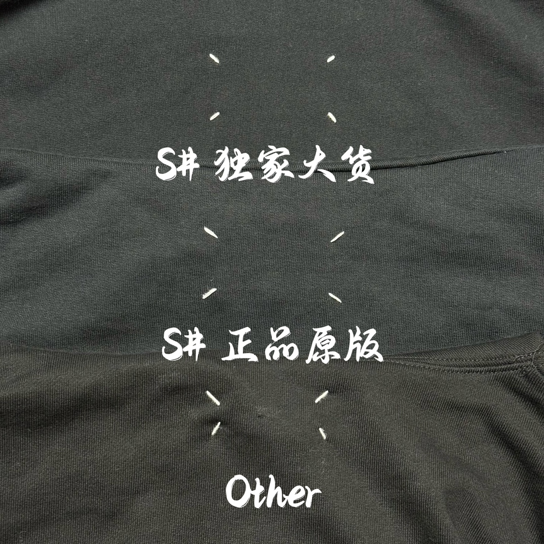 Maison Margiela Logo Hooded Sweat Shirt "Black"(S25505S50GU0202900）