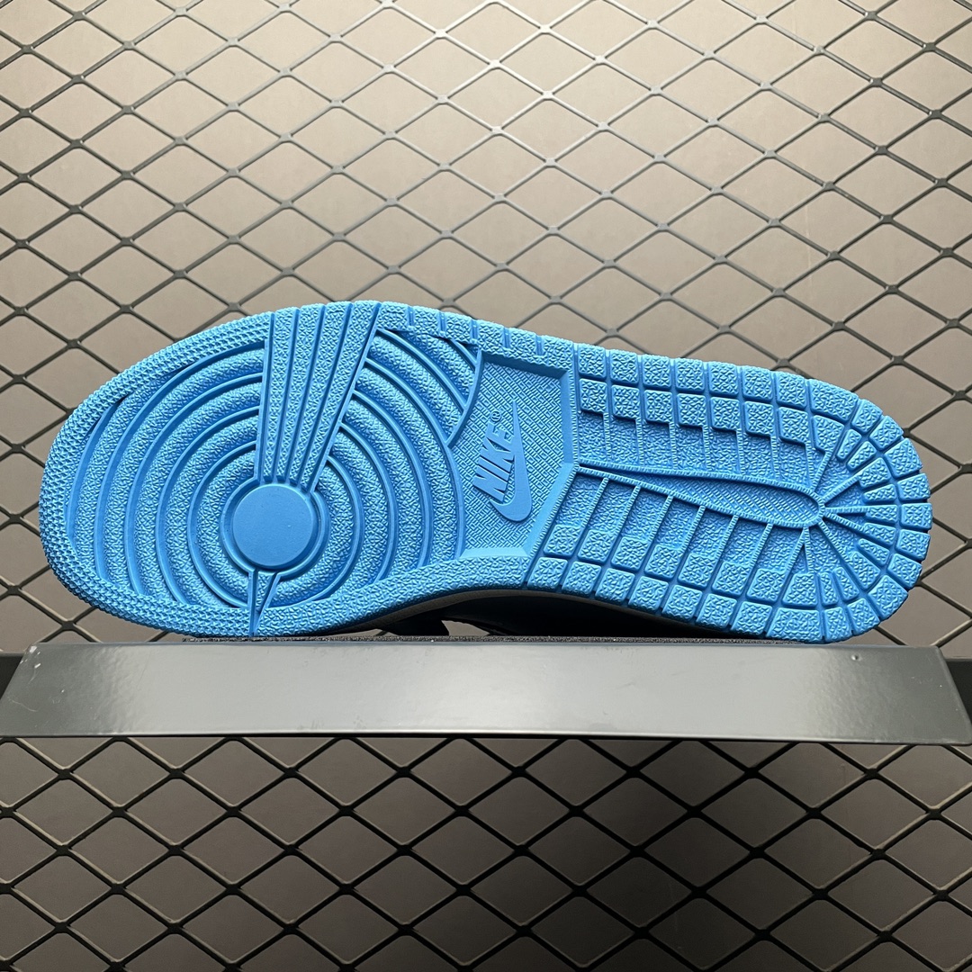 Off-White × Nike Air Jordan 1 High UNC "White/Dark Powder Blue"  (AQ0818-148)