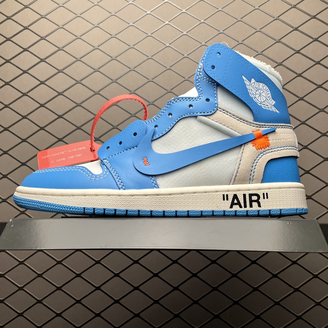 Off-White × Nike Air Jordan 1 High UNC 