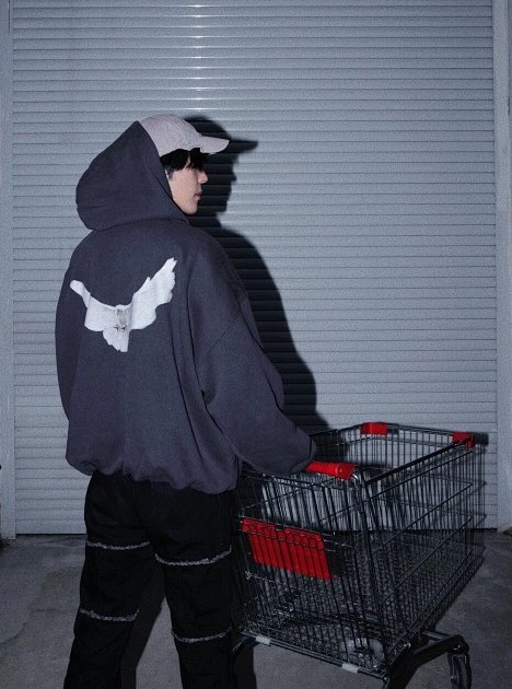 Yeezy Gap Engineered by Balenciaga SS22 Dove Hoodie 'Dark Grey'Yeezy Gap  (YEEZY-SS22-69）