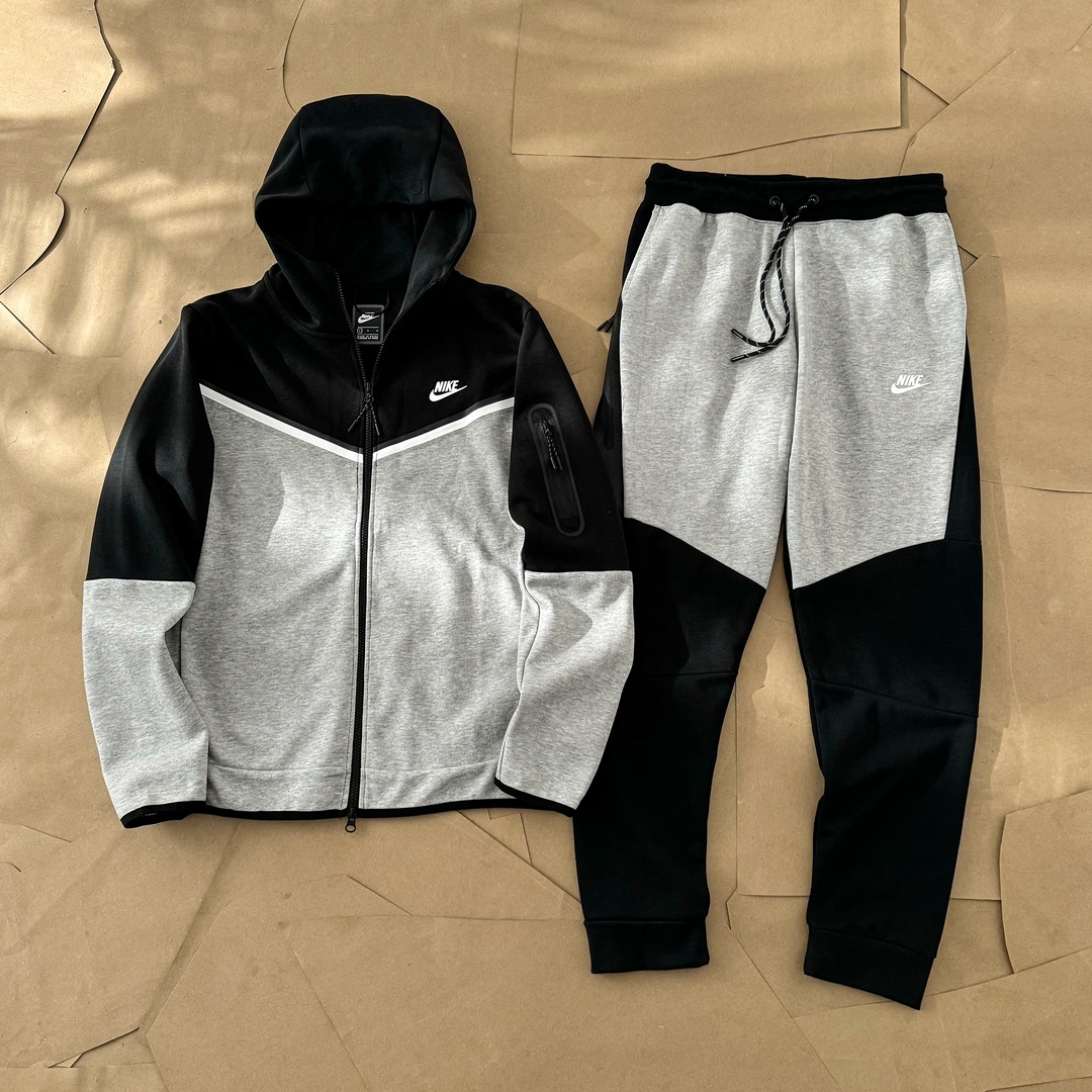 Nike Sportswear Tech Fleece Full Zip Hoodie ang Sweatpants（CU4489-012）