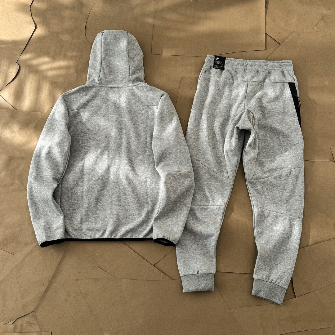 Nike Sportswear Tech Fleece Full Zip Hoodie ang Sweatpants（CU4489-012）