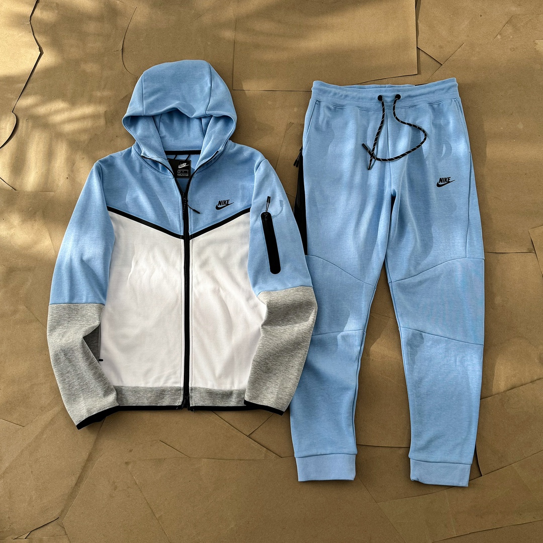 Nike Sportswear Tech Fleece Full Zip Hoodie ang Sweatpants（CU4489-012）