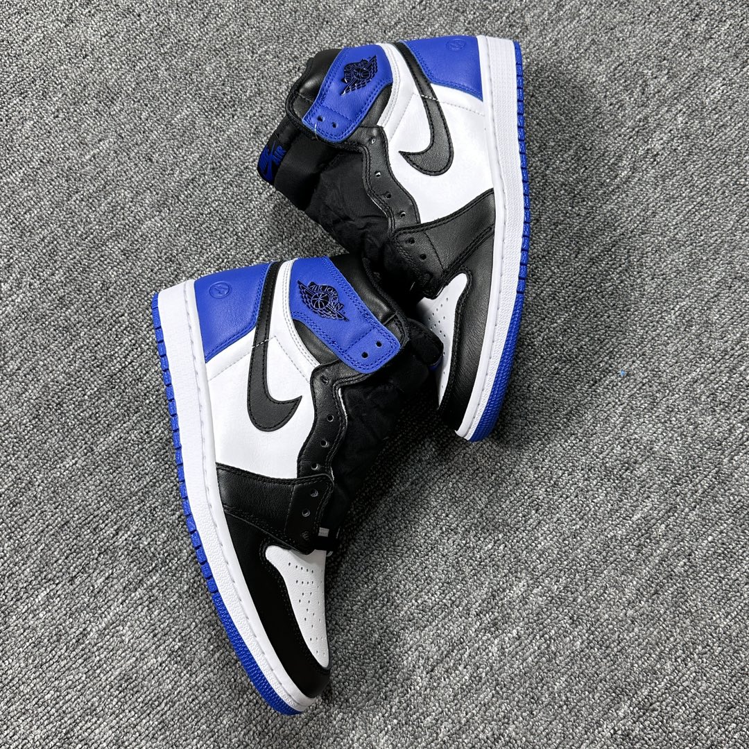 【LJR】fragment design × Nike Air Jordan 1 RETRO High "Black/Sport Royal-White" (716371-040-LJR)