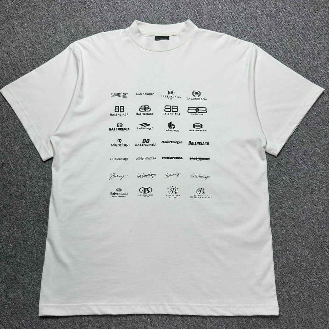 Balenciaga "56 LOGO" Printed T-shirt(712398TNVQ79784）