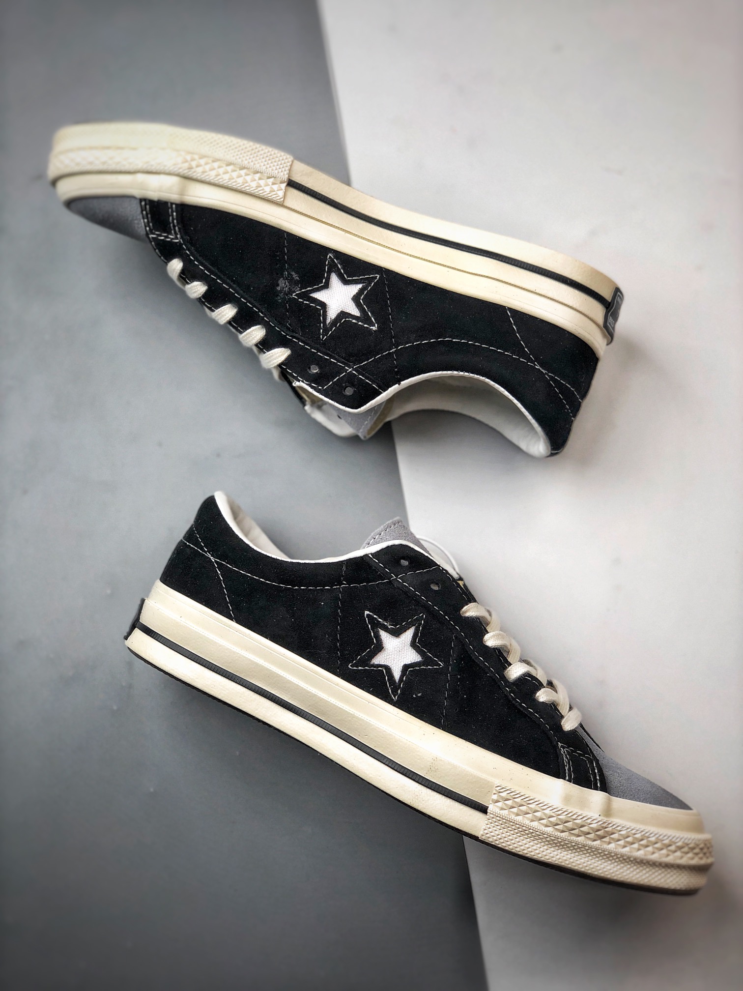 SOMA × Converse One Star J VTG Suede TimeLine "Black/Grey"（35200610）