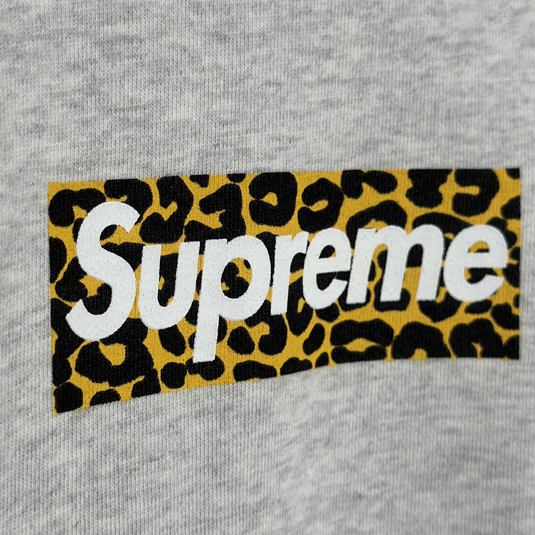 Supreme China Shanghai Box Logo Hooded Sweatshirt "Grey"（SUP-SS24-106）
