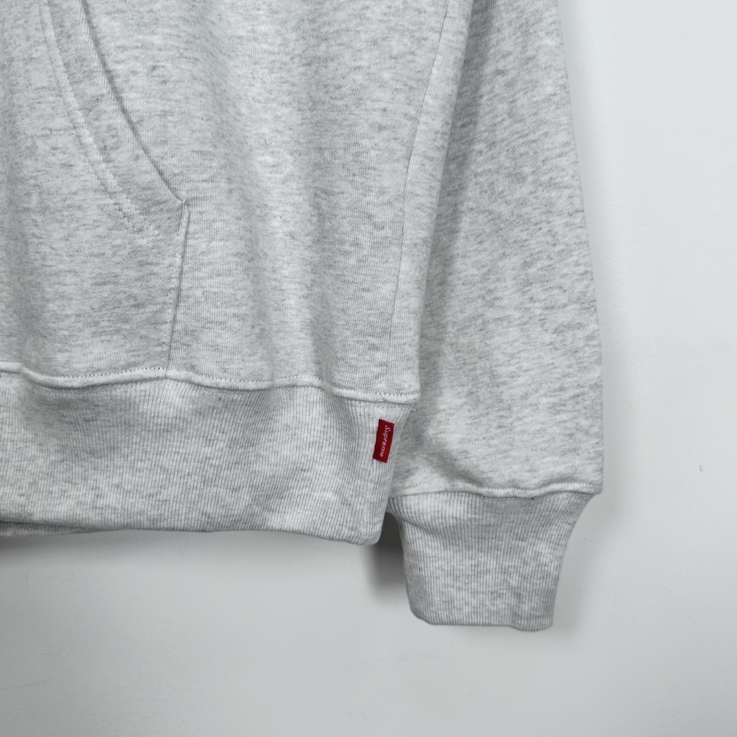 Supreme China Shanghai Box Logo Hooded Sweatshirt "Grey"（SUP-SS24-106）