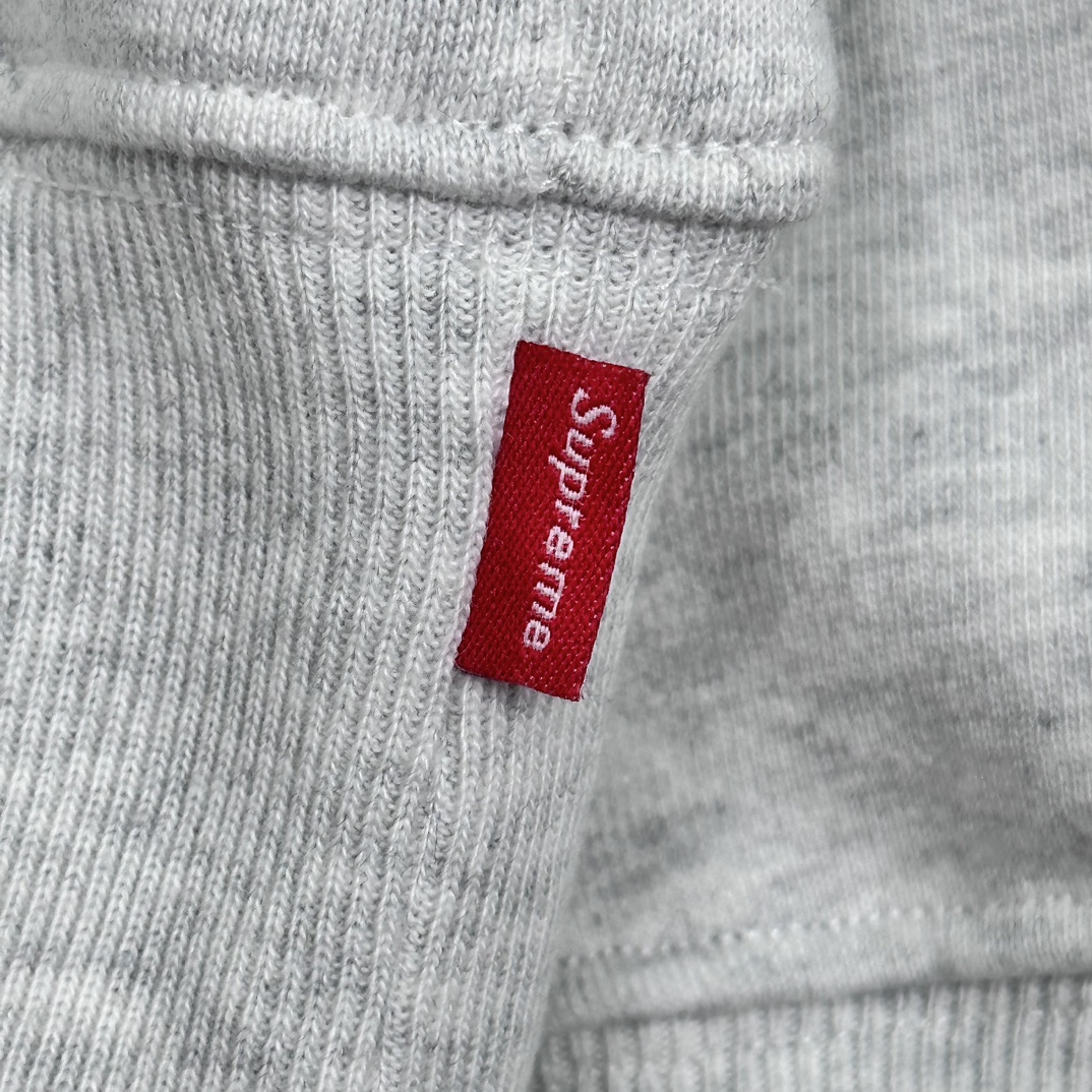 Supreme China Shanghai Box Logo Hooded Sweatshirt "Grey"（SUP-SS24-106）