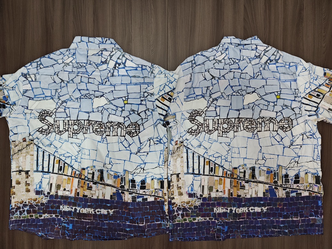 supreme mosaic letter short sleeve shirt（SUP-SS24-175
