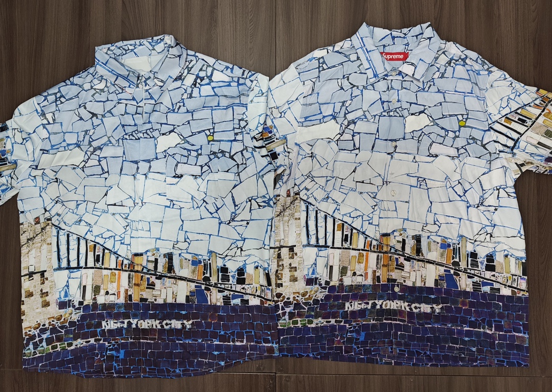 supreme mosaic letter short sleeve shirt（SUP-SS24-175