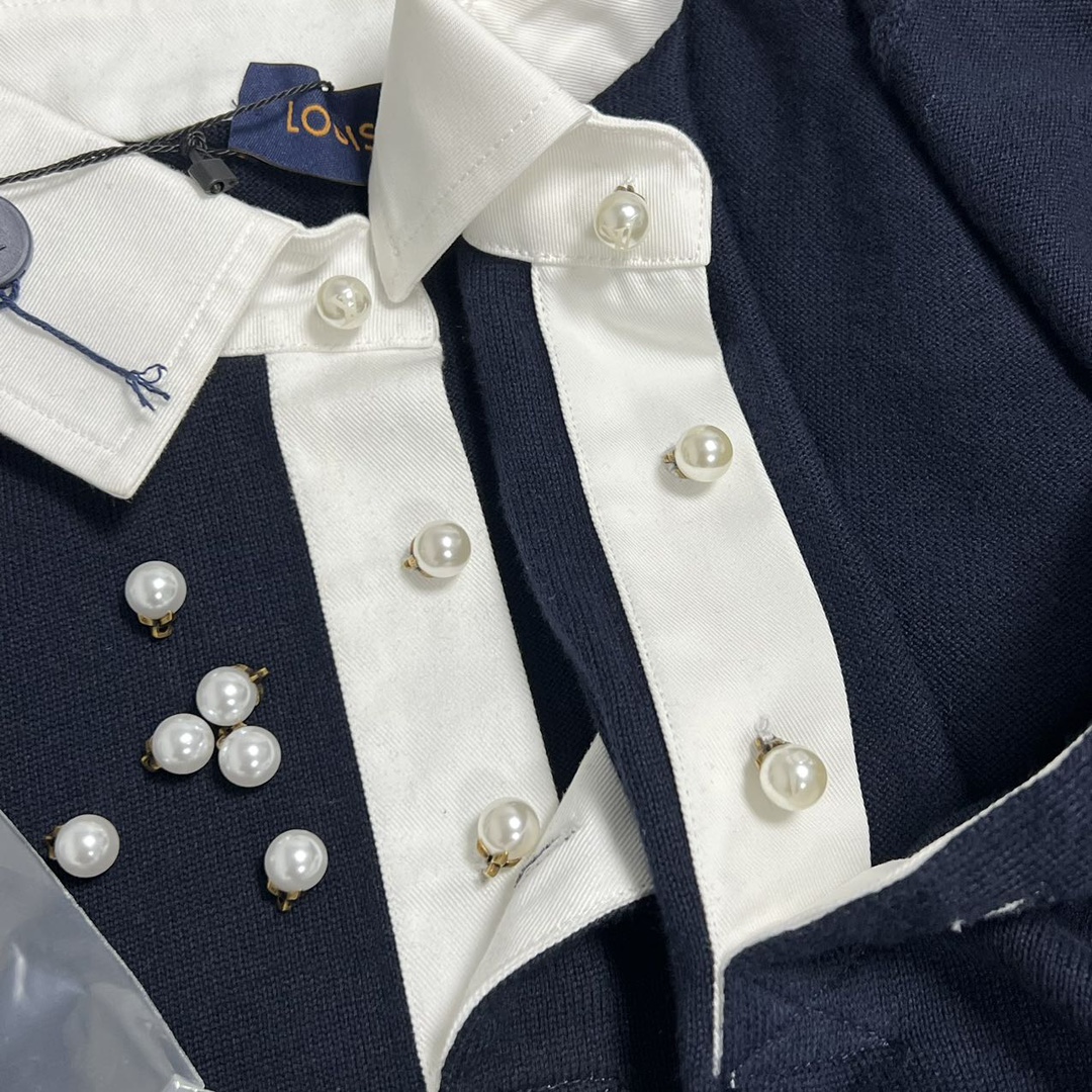 Louis Vuitton Embroidered Short-Sleeved Cotton Blend Polo Shirt（1AFQQJ）
