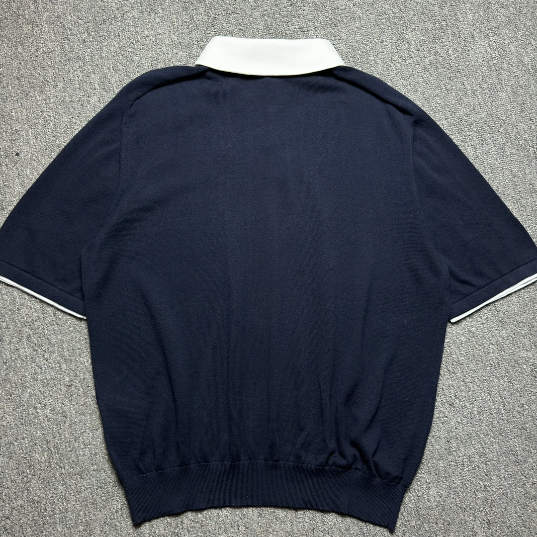 Louis Vuitton Embroidered Short-Sleeved Cotton Blend Polo Shirt（1AFQQJ）