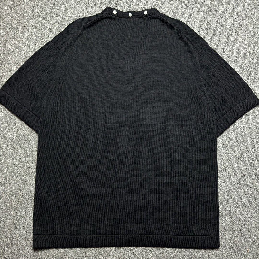 JIL Sander SS24 Detachable Collar Knitted T-shirt（J21GL0105J15428-001）