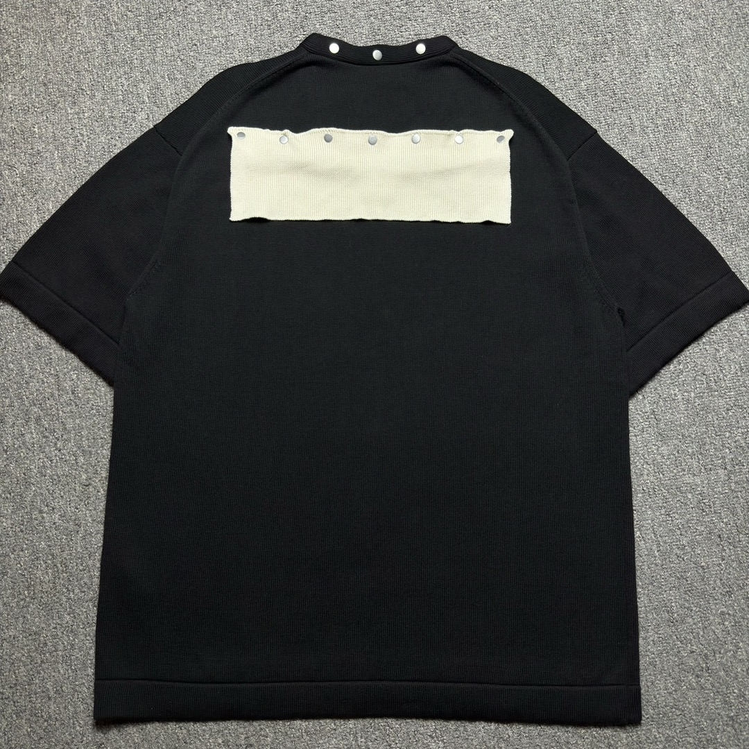 JIL Sander SS24 Detachable Collar Knitted T-shirt（J21GL0105J15428-001）