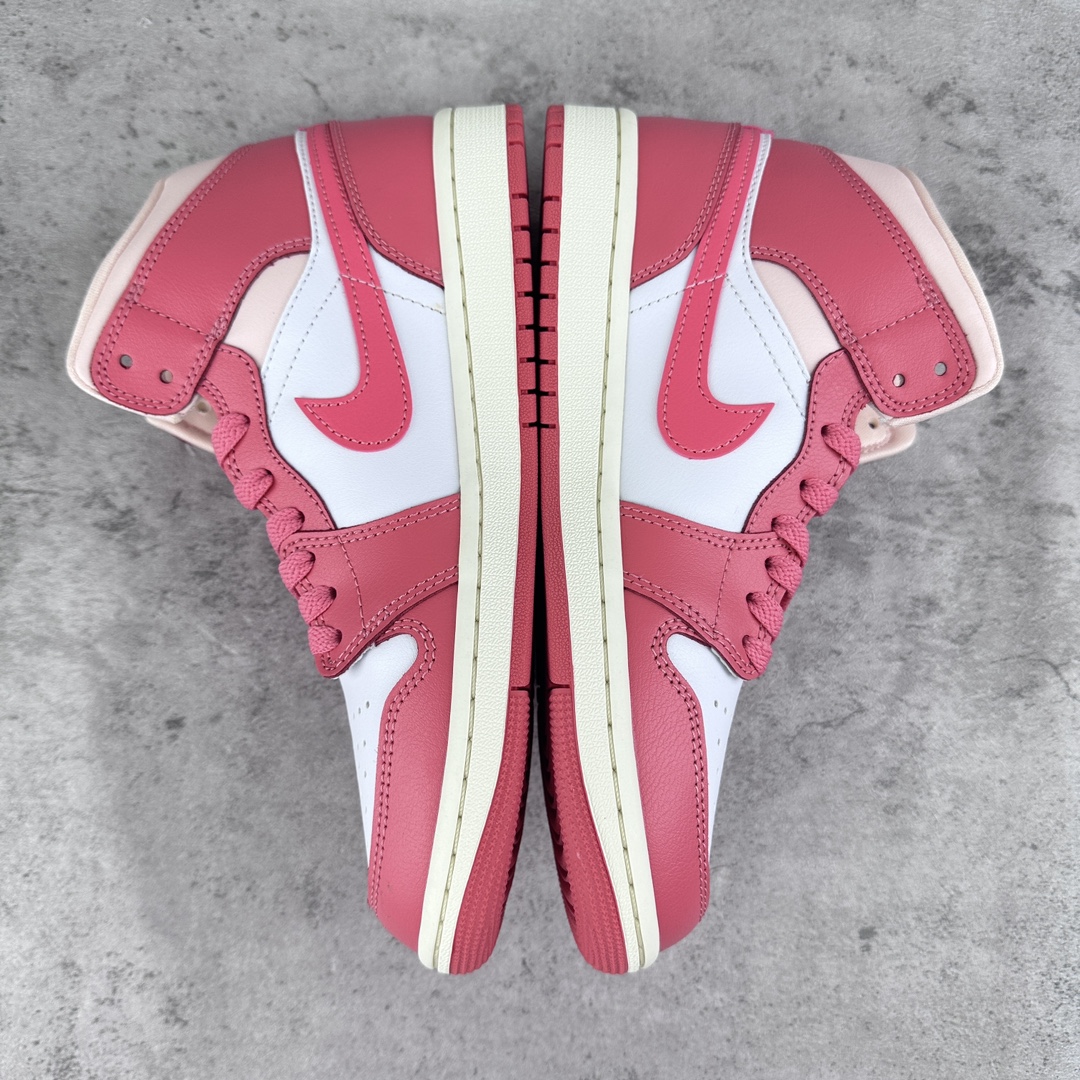 Nike Women's Air Jordan 1 Mid "Strawberries and Cream"（BQ6472-186）