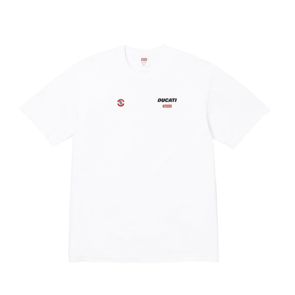 Supreme x Ducati Logos Tee "White"（SUP-SS24-328-1）