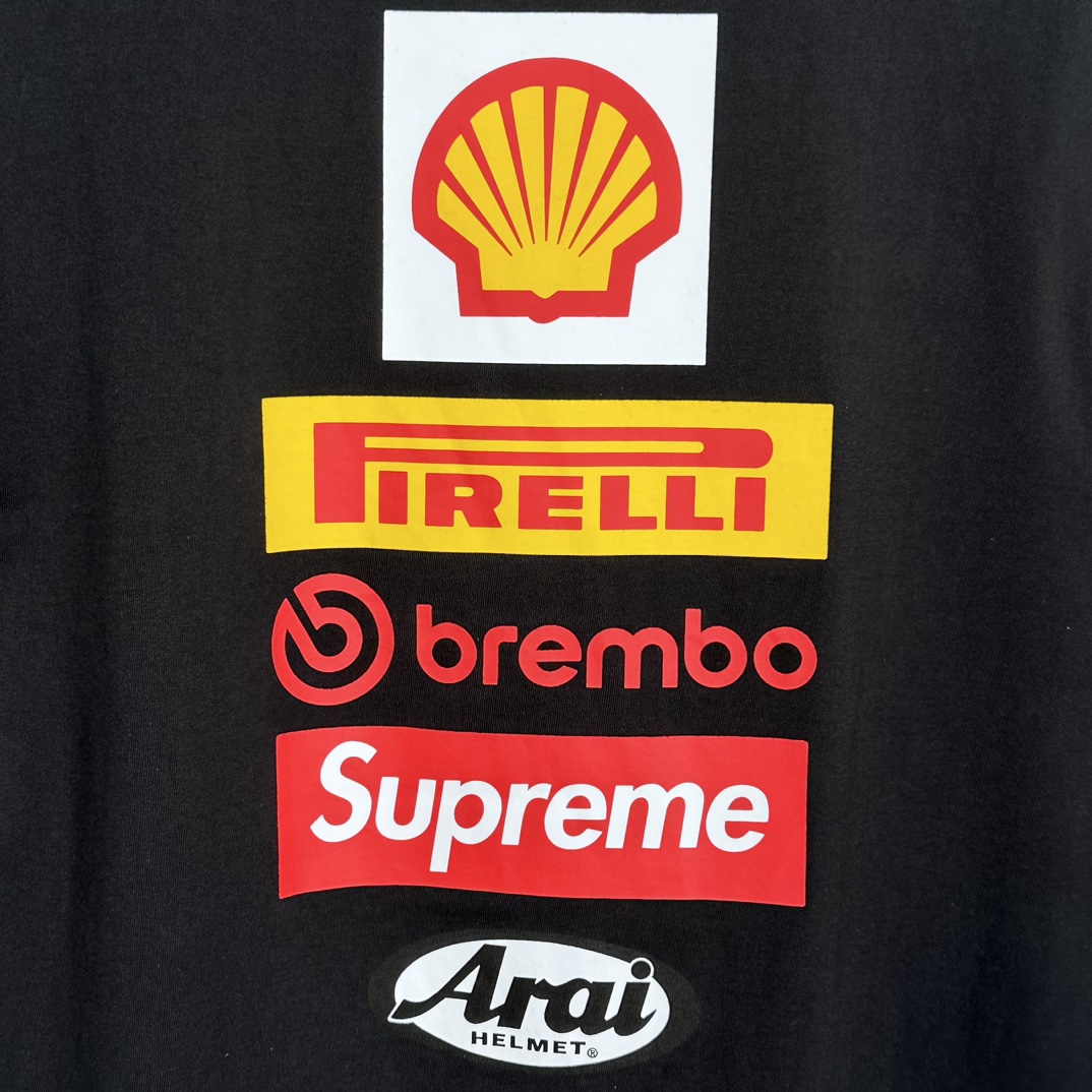 Supreme x Ducati Logos Tee "Black"（SUP-SS24-328）