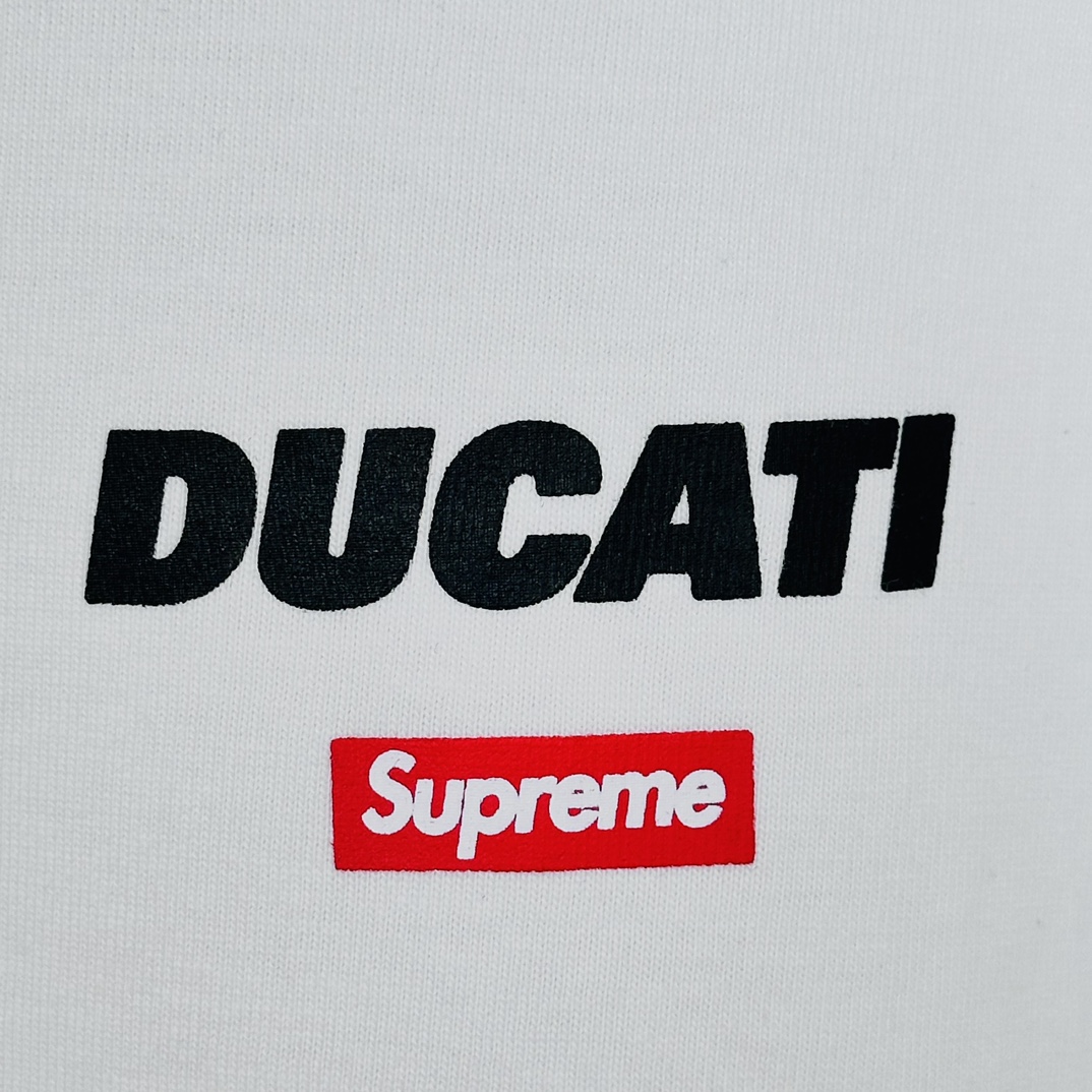 Supreme x Ducati Logos Tee "White"（SUP-SS24-328-1）
