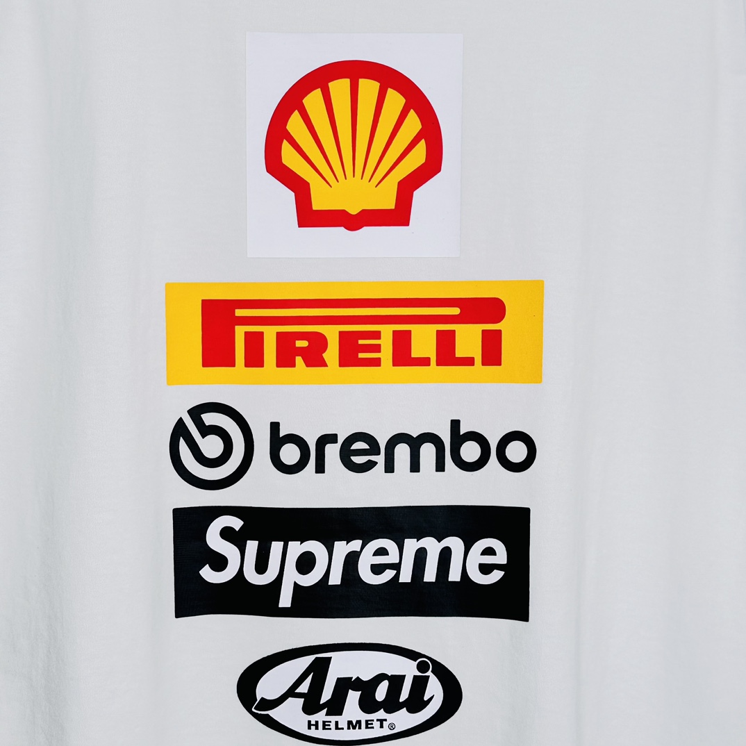 Supreme x Ducati Logos Tee "White"（SUP-SS24-328-1）